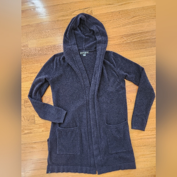 Barefoot Dreams Cozychic Lite Coastal Hooded Cardigan, size xs/s - Picture 3 of 10